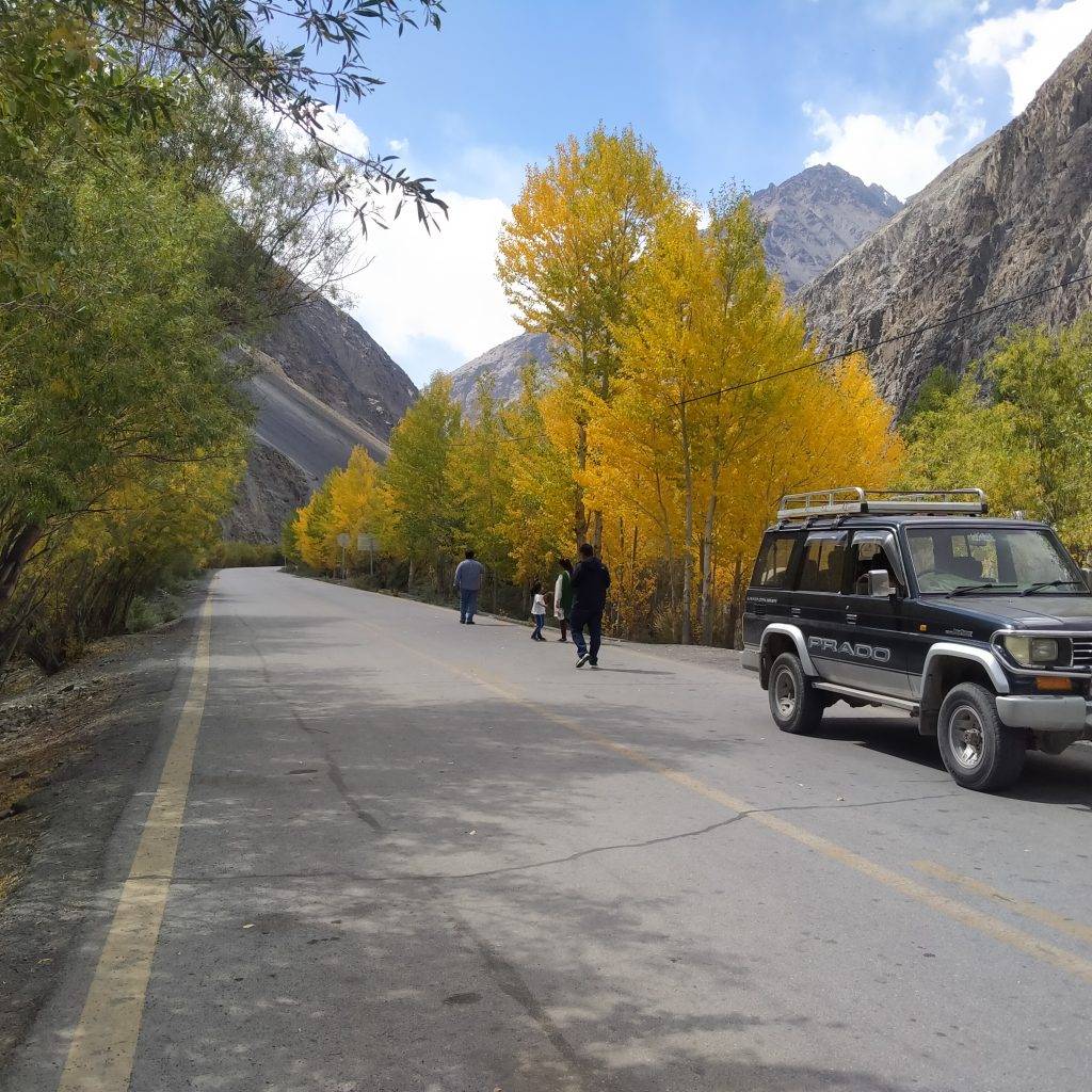 Hunza Nagar autumn season in North